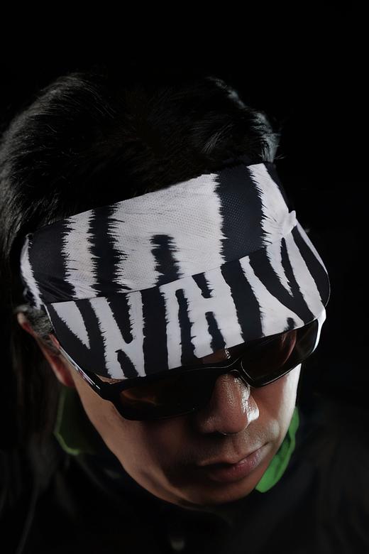 严素空顶帽 虎纹/斑马纹止汗带头巾空顶帽快干透气短檐健身跑步徒步严素态度 商品图6