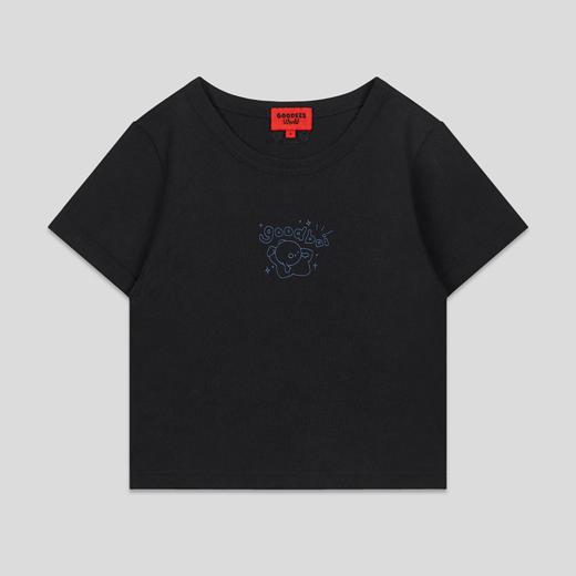 GOODBAI GOODEES印花logo抱抱星星图案正肩短袖T恤 商品图2