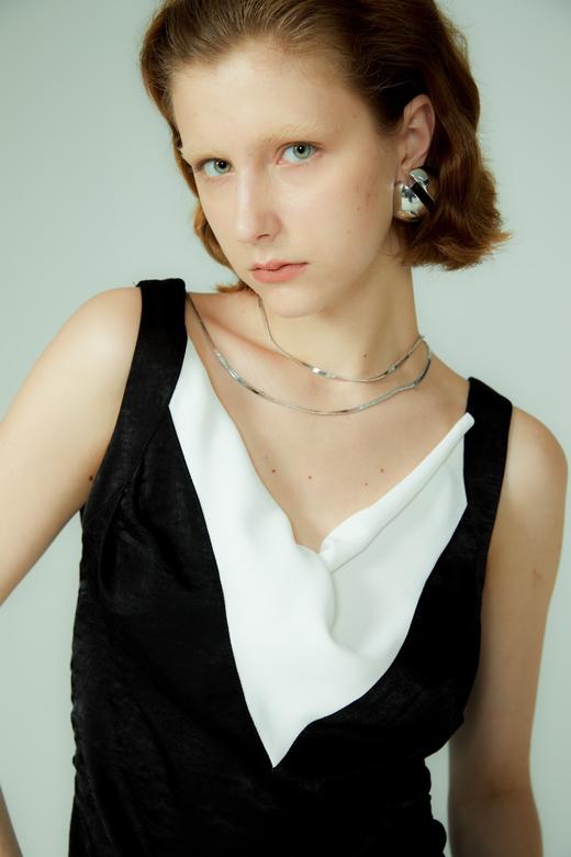 撞色收腰吊带裙 商品图7