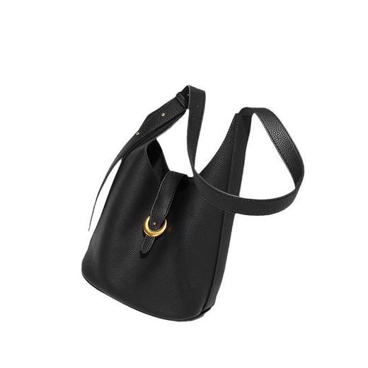 简约大容量软皮水桶包锁扣腋下包通勤单肩斜挎子母包潮流托特女包 商品图4