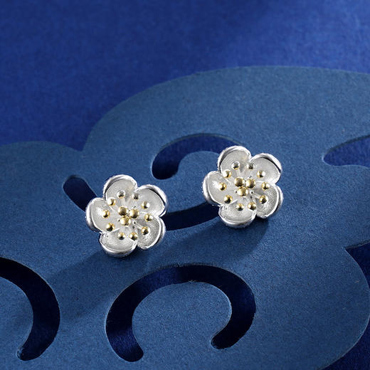 子佩集S925银【星蕊】耳钉【QBED016】花丝2402 商品图0