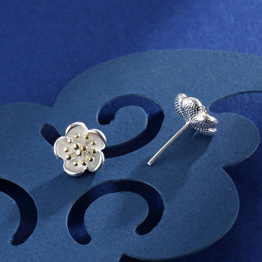 子佩集S925银【星蕊】耳钉【QBED016】花丝2402 商品图1