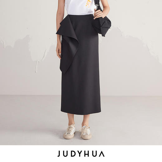 JUDYHUA 折叠系列直筒裙 商品图0
