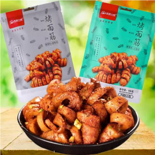 石磨小镇烤面筋黑鸭五香味【100g】 商品图0