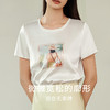 金三塔新品 桑蚕丝圆领T恤女时尚印花打底宽松短袖可外穿小衫 YSFEA704/YSFEB901 商品缩略图2