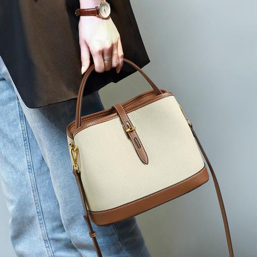 秋冬高级感百搭水桶包大容量单肩斜挎托特包秋冬通勤手提拎包潮 商品图1