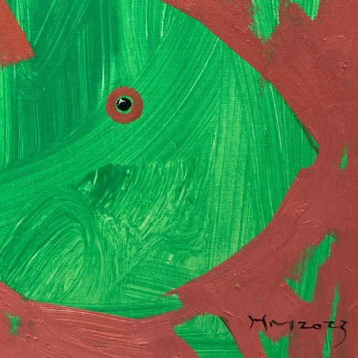 B05 孙洪敏《兔兔新曲》40*30CM 布面油画 手绘原作  已装框（白色木制）艺术家本人特供 仅有1张现货顺丰包邮 商品图2