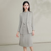 IWY/灰色高端国风西装套裙气质名媛旗袍连衣裙新中式主持人上镜装FYC224+FYQ223 商品缩略图3