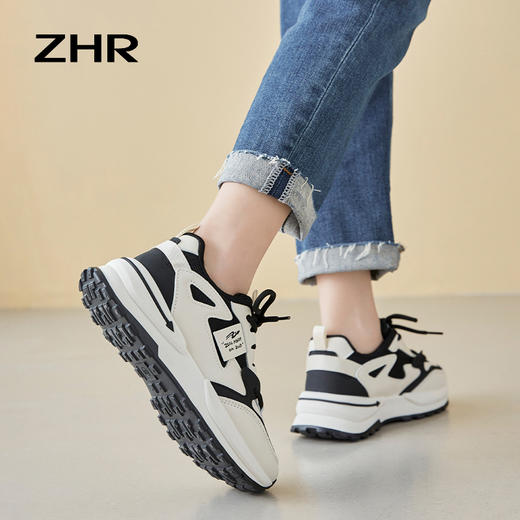 ZHR-撞色熊猫女鞋新款拼色透气运动鞋时尚百搭 商品图1