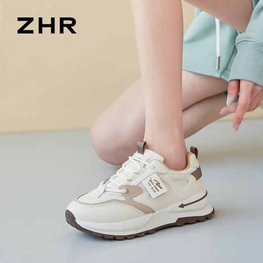 ZHR-撞色熊猫女鞋新款拼色透气运动鞋时尚百搭 商品图3
