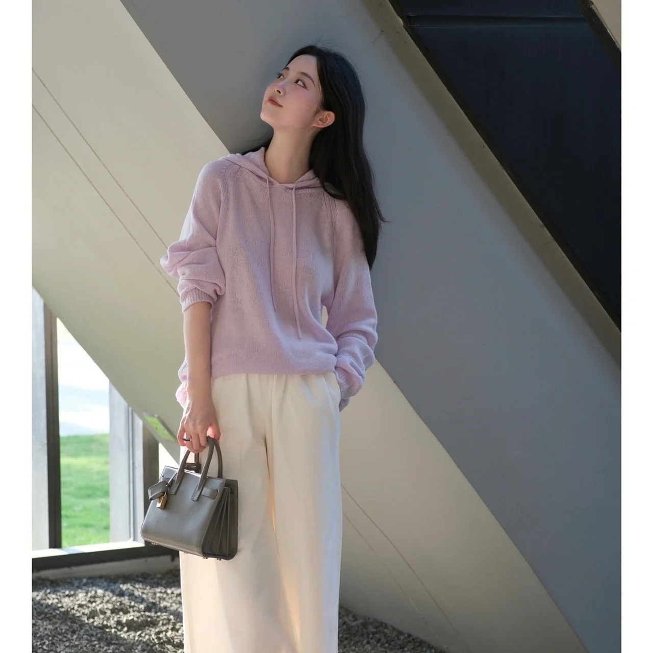 【蒙尚妃针织连帽卫衣】外穿显瘦😍内搭亦神器❗春秋冬三季好搭⛄可单穿、可外搭
