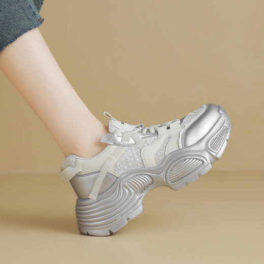 品质好货 | Safiya/索菲娅2024春季新款小香风百搭厚底运动休闲鞋老爹鞋 SF41112712 商品图13