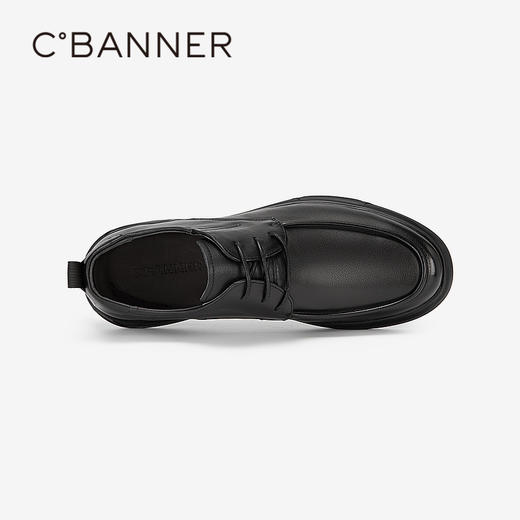 千百度商务休闲皮鞋春季系带通勤正装皮鞋男A24101567 商品图2