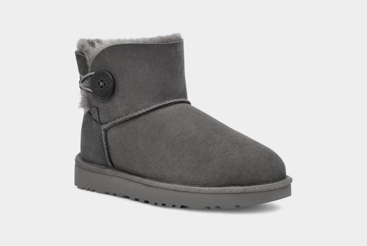 断码！UGG 女款纽扣短靴雪地靴 商品图4