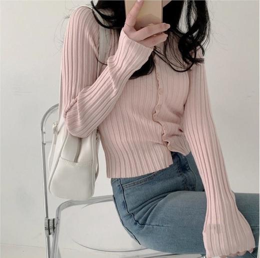 【法丝璐法式气质V领针织开衫】浓浓的法式气息😍早春值得入手❗某宝售价💰296，现团💰49  拿下高品质！ 商品图3