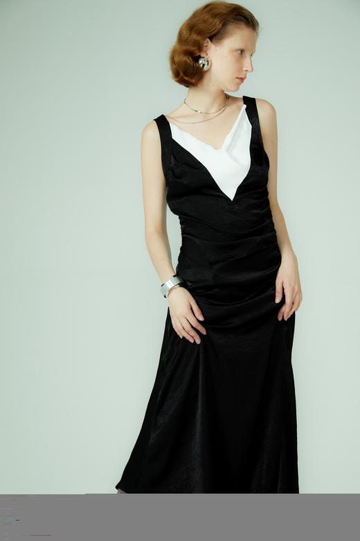 撞色收腰吊带裙 商品图5