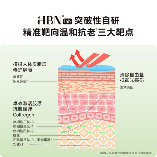 HBN流金瓶精华液高浓度胜肽敏肌淡纹抗皱紧致 商品图1