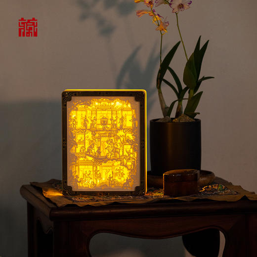 广东省博物馆潮州木雕福寿满堂纸雕灯 商品图3