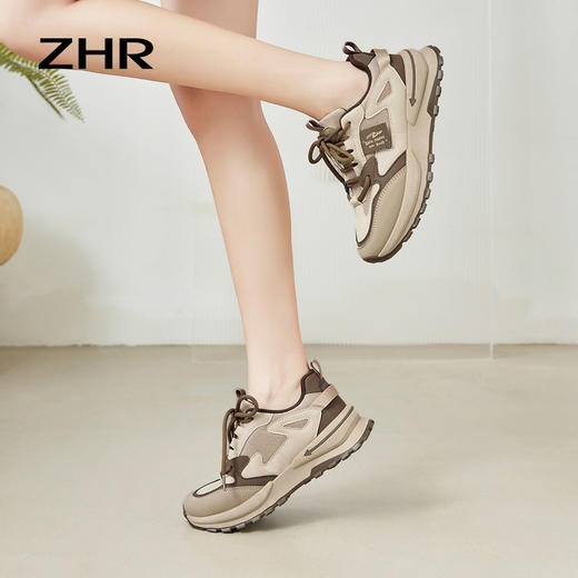 ZHR-撞色熊猫女鞋新款拼色透气运动鞋时尚百搭 商品图4