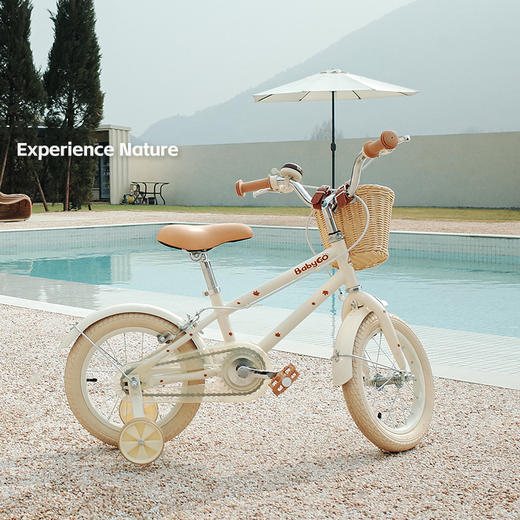 BABYGO牧野自行车大童男女孩脚踏车辅助轮单车14寸 商品图1