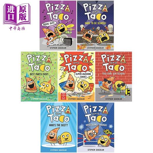 预售 【中商原版】Pizza and Taco 1-8 披萨饼与玉米片系列8册 英文桥梁漫画故事 图画图像小说儿童初级章节书 英文原版进口图书 商品图1