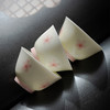 束刻/玉泥/手绘樱花撇口杯茶杯浪漫手绘粉色樱花白瓷品茗杯家用小清新个人喝茶陶瓷单杯 商品缩略图0