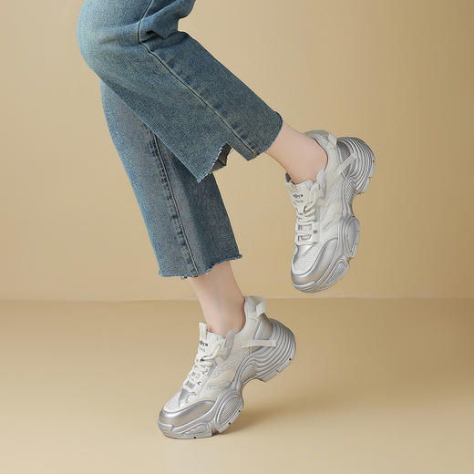 品质好货 | Safiya/索菲娅2024春季新款小香风百搭厚底运动休闲鞋老爹鞋 SF41112712 商品图14