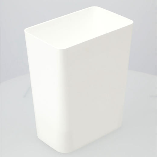 省空间塑料垃圾桶 白色 商品图2