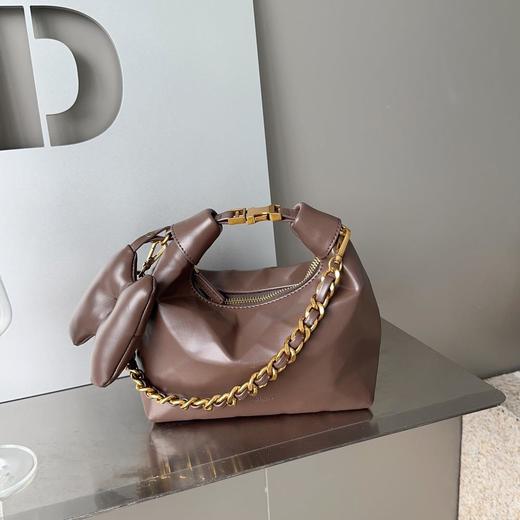 2023新款女包秋季高级质感小众包包流行链条斜挎包手提饺子包批发 商品图3