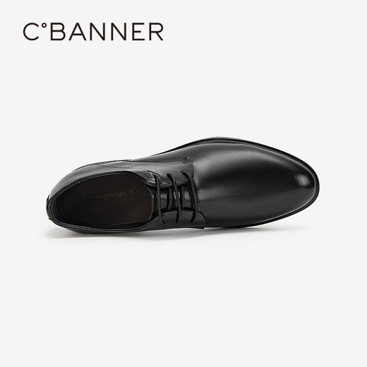 千百度男鞋夏季正装皮鞋休闲舒适真皮男鞋商务A24101723 商品图2