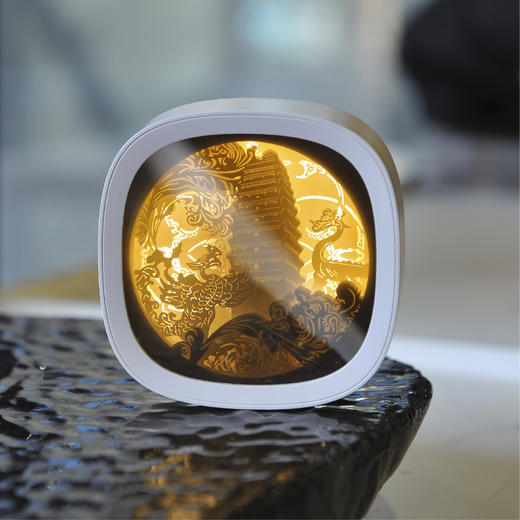 西安博物院创意3D镜面纸雕灯 商品图1