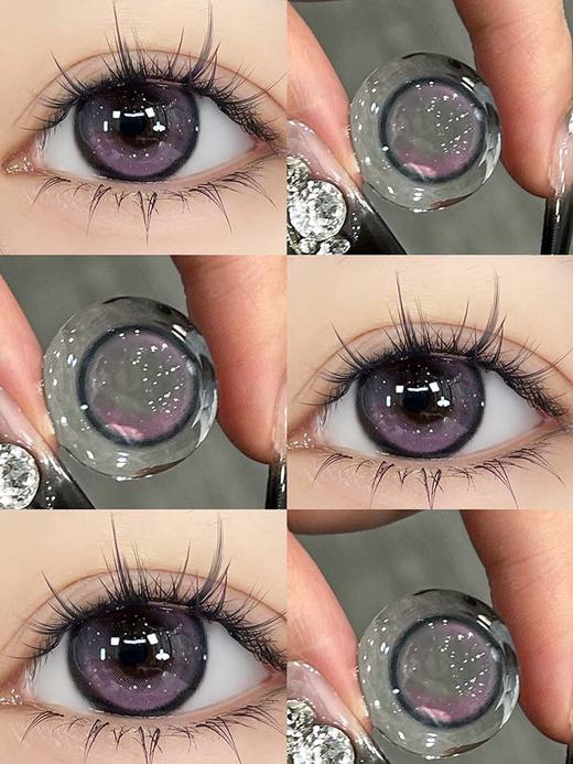 jellydoll 美瞳半年抛 星光紫 直径14.2mm着色13.41mm 商品图6