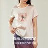 金三塔新品 桑蚕丝圆领T恤女时尚印花打底宽松短袖可外穿小衫 YSFEA704/YSFEB901 商品缩略图1
