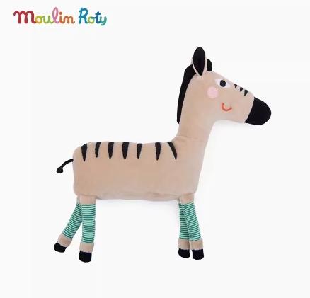 法国moulinroty袖珍动物系列玩偶-裤袜小斑马 商品图0