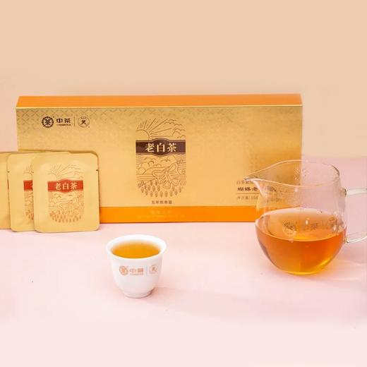 中茶 5725 2022年条装饼干茶寿眉老白茶100g（五年老白茶） 商品图3