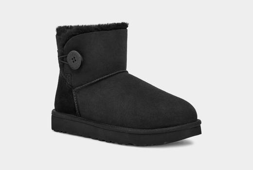 断码！UGG 女款纽扣短靴雪地靴 商品图0