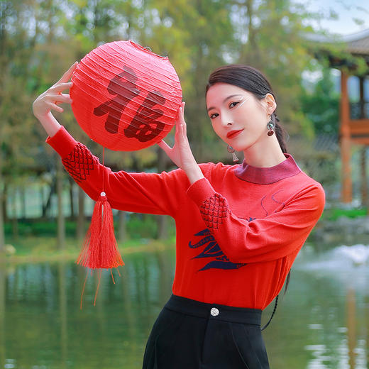 杨丽萍老师龙舞系列-舞龙针织上衣| 现货加急发 商品图1