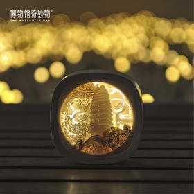 西安博物院创意3D镜面纸雕灯