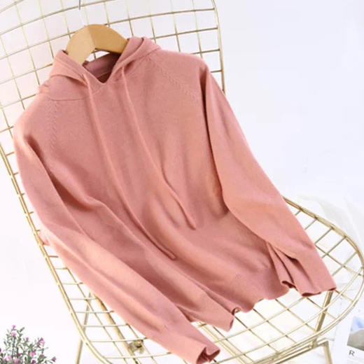 【蒙尚妃针织连帽卫衣】外穿显瘦😍内搭亦神器❗春秋冬三季好搭⛄可单穿、可外搭 商品图11