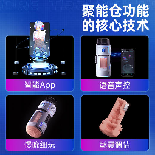 【双旦狂欢·钜惠来袭】【情趣用品】大象聚能仓飞机杯 自动吮吸 智能伸缩 商品图3