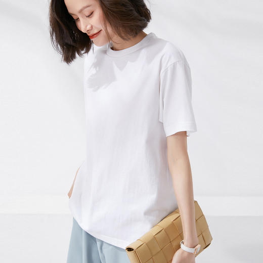 （79元4件送冰袖，单拍一件不发）马卡龙色系纯棉短T，14色可选，200g重磅棉，舒适透气，男女同款，遮肉显瘦，更百搭！！【G】 商品图7