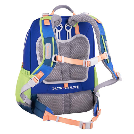 【护童】B座8F | 梦乐（MoonRock）小学生书包护脊减负安全荧光警示一二到三年级男女儿童减重双肩包 岛屿蓝色系SP101P-2210 商品图7