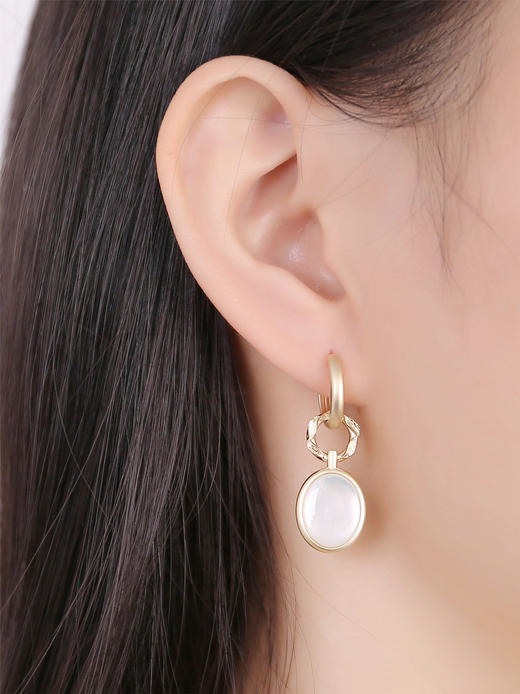 Eden Garden伊甸园花园系列 | 白贝母花藤耳环 商品图4