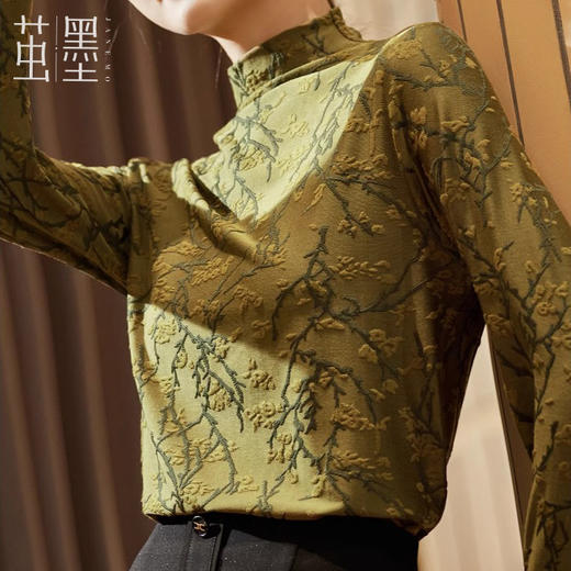 茧墨国风刺绣德绒上衣，优雅知性、舒适保暖【G】 商品图3