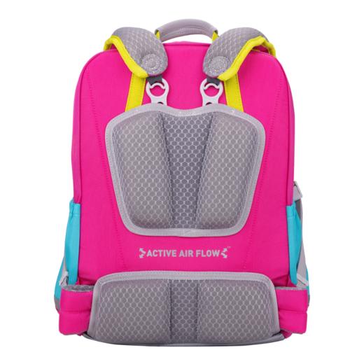 【护童】B座8F | 梦乐（MoonRock）小学生书包男女儿童护脊减负安全透气1-3年级双肩书包 SS100 粉红色 商品图7