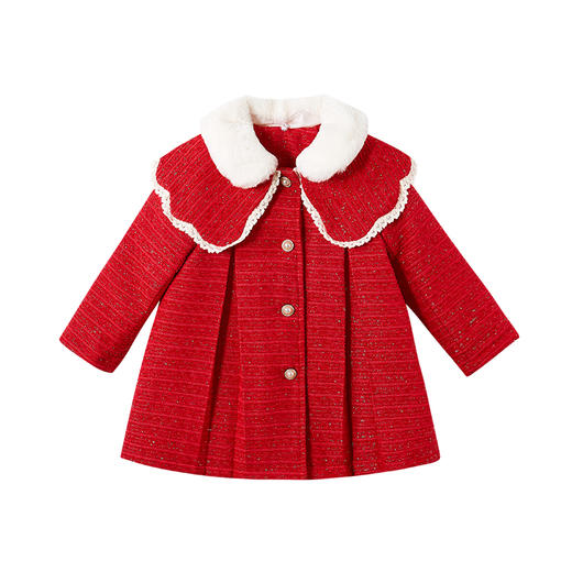 笛莎女童羽绒服2023冬季新款时尚香风外套 商品图5