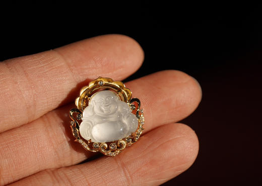 【新年限定】冰种翡翠弥勒佛 商品图1