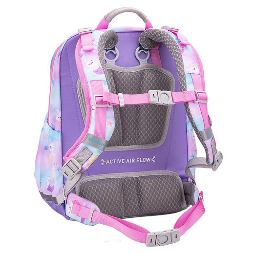 【护童】B座8F | 梦乐（MoonRock）2023新款儿童护脊书包小学生一二三年级男女轻便透气减负双肩背包 浅紫色-梦幻美人猫 商品图7