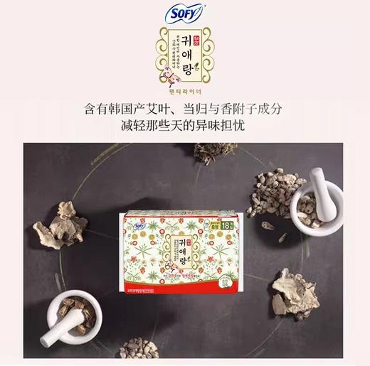韩国lG贵爱娘韩方中草药卫生巾中款日用25cm18P 商品图7