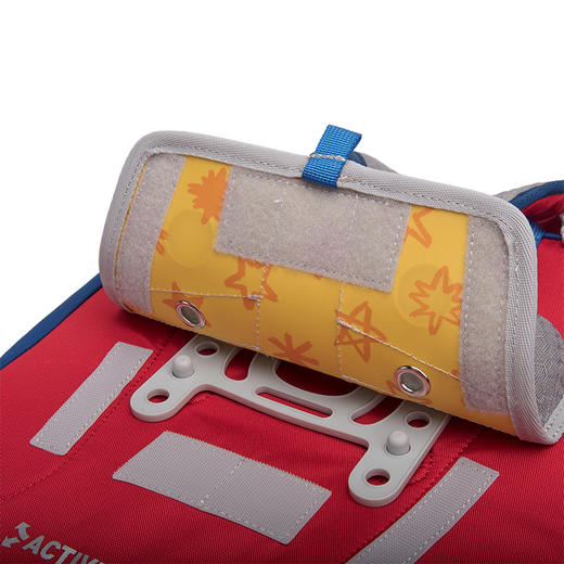 【护童】B座8F | 梦乐（MoonRock）21年款护脊书包透气减负儿童小学生3-6年级男女 香港设计廊 红色 2120 21L 商品图5